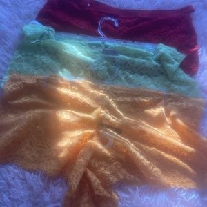 By the order I will  purchase Brand new lace underwear for you.